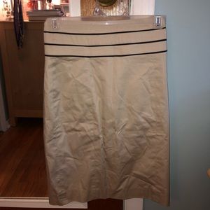 Tan Pencil Skirt